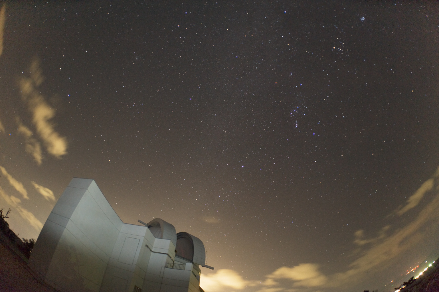 石垣島天文台と『冬の大三角～淡い天の川』 その２
